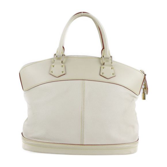 Louis Vuitton Lockit MM Suhari Bron Padlock Leather White - Picture 3 of 5